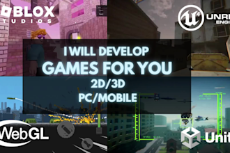 develop any online game for you