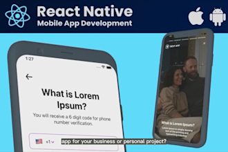 ios and android mobile app using react native or expo