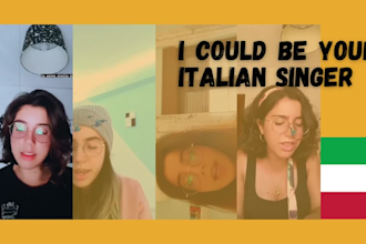 be your italian female singer and vocalist