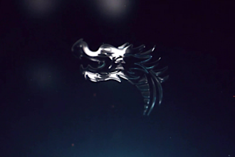 create a digital glitch logo animation