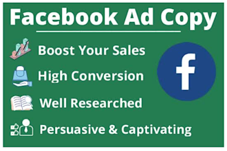 do persuasive ad copywriting for facebook ad
