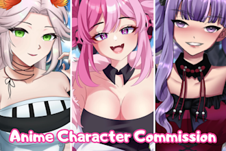 draw pfp or profile picture, fanart, original character with anime art style