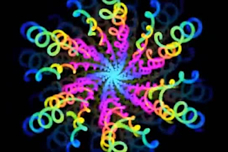 create trippy psychedelic visuals and animated lyrics synced to your music