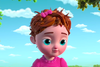 3d kid animation video, cartoonist character, nursery rhymes cartoon music video