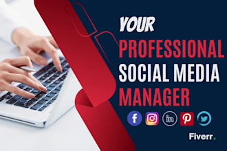 be your social media marketing manager and content creator