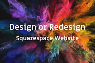 design or redesign squarespace website