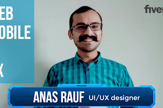 do ui ux design for mobile app and website in figma