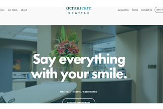 design clinic doctor healthcare medical homecare website wordpress wix redesign