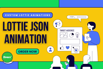 create custom lottie json animation for your website and app
