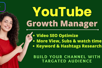 be your youtube growth manager