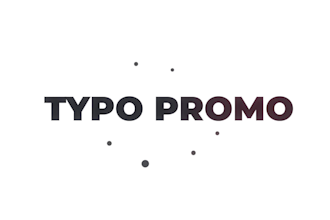 create kinetic typo promo for social media