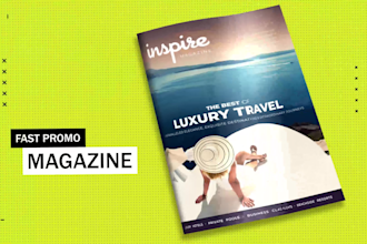 create 3d book trailer and magazine promo video