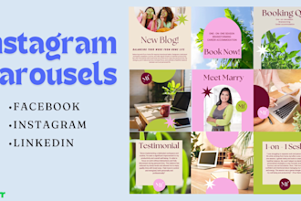 design editable instagram carousel post , feed post or story templates