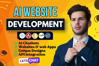 build, develop, design, redesign custom ai websites as a dev