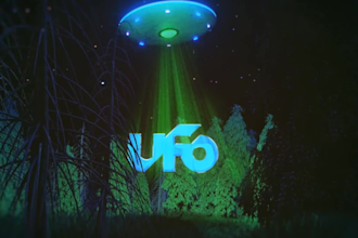 make alien ufo logo reveal intro