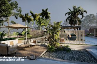 do backyard landscape design, garden, pool,  patio, fireplace and terrace