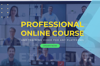 make online course and training video for any platform