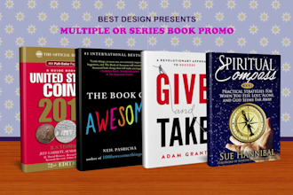 create multiple or series book promo or trailer video