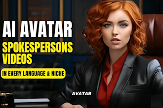 create ai spokespersons video