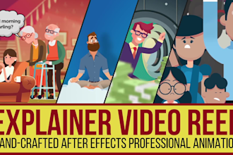 create 2d explainer video with character animation