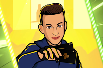 create youtube intro, 2d cartoon animation and character animation video