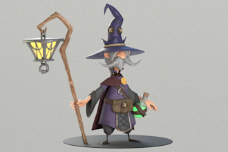 create a 3d character based on your concept art