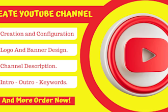 create and setup youtube channel