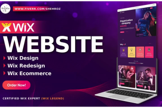 build wix website design wix redesign develop ecommerce website or online store