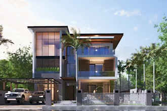 do cozy exterior or interior design in stunning 3d render