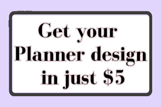 design custom journal, weekly planner, and daily planner