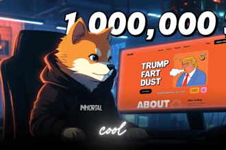 create meme token website, crypto meme coin landing page