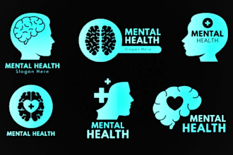 design mental health, healthcare, and  clinic logo