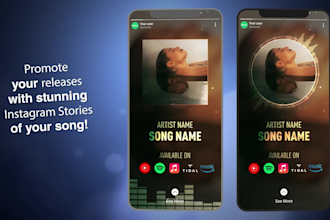 make instagram story music visualizer to prom releases