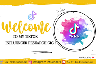 find unique tiktok influencers list for influencer marketing
