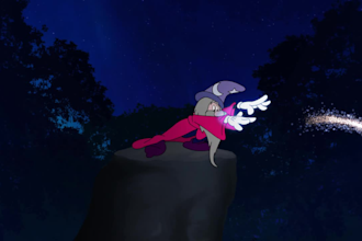 make a magical birthday animation