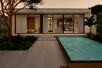 design tiny house interior and exterior 3d renderings