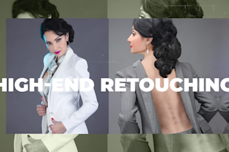 do photo editing and high end retouching