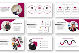 design branded powerpoint master template slides deck presentation template