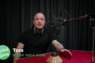 narrate your video with a friendly male british voice