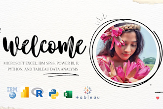 do complete data analytics with excel, spss, r, and tableau