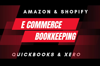 do e commerce bookkeeping in quickbooks online, xero for amazon, shopify