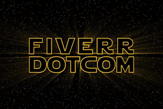create star wars title intro
