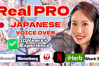 be your best japanese female voice over actor