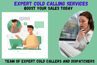 conduct professional cold calling for truck dispatchers and freight brokers