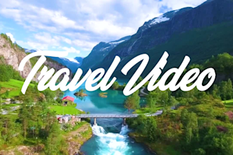 do cinematic travel video editing with fast delivery