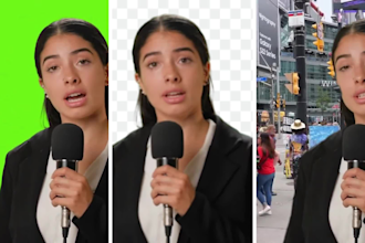 remove green screen back ground   and rotoscoping specialist