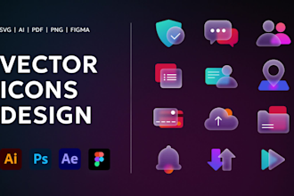 create unique vector icons