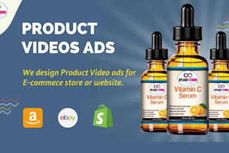 design video ads for amazon products, ecommerce, short ads
