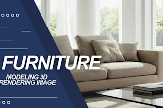 build 3d models for furniture design and rendering realistic image products