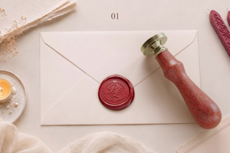 create wax seal animation with your logo design